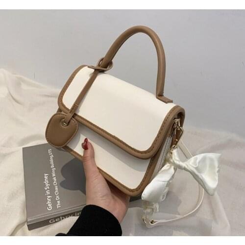 2021 Summer New Fashionable Texture High Sense Minority All-Match Fashionable Stylish Bow Portable Messenger Bag Handbags