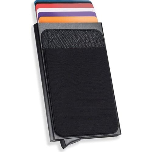 Men Business Aluminum Cash ID Card Holder RFID Blocking Slim Metal Wallet Coin Purse card case credit card wallet rfid wallet