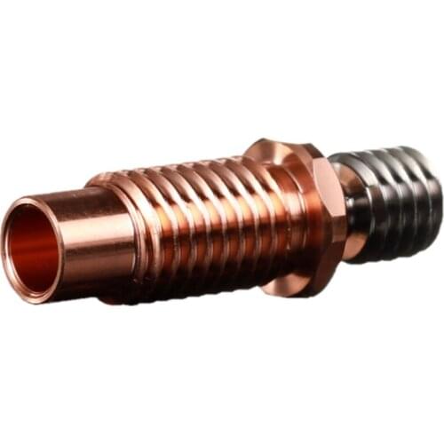 Soft Metal NF V6-T Crazy Heat Break Titanium Copper 3D Printer Throat Nozzle 1.75mm E3D V6 HOTEND Block Heater