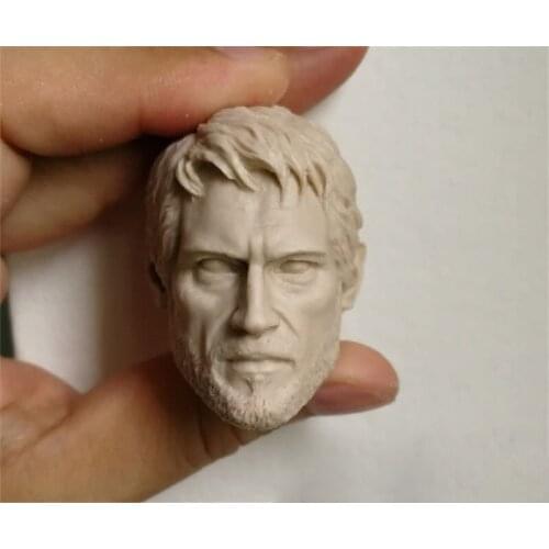 Unpainted 1/6 Scale The Last Survivor Joel Head Sculpt Model Head Action Figure Dolls For Hot Toys Figure Body No.93
