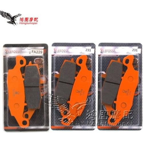 Motorcycle Part Front Rear Brake Pads Brake Disc Pad Kit For Kawasaki VN900 06-16 VN1500 99-04 VN1600 03-08 VN1700 09-16