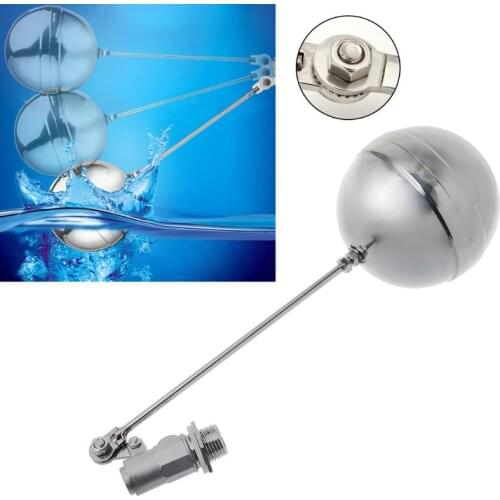 DN15 Male Thread Water Tank Ball Stainless Steel Flow Control Float Sensor Valve