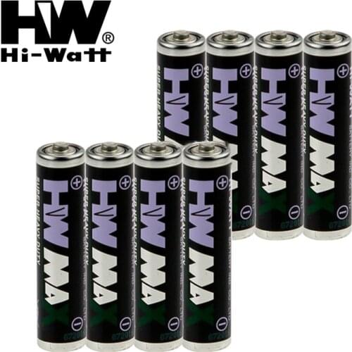 50pcs Hi-Watt AAA R03P R03 UM-4 AAA Super Heavy Duty Battery LR03 Carbon-Zinc Original Battery For Radio Remote Control Clock