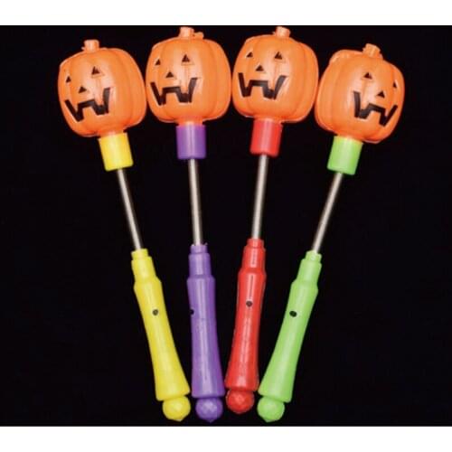 LED Colorful Concert Party Club Cheer Glow Sticks for Concert Christmas Party Accessories Halloween props pumpkin flash stick