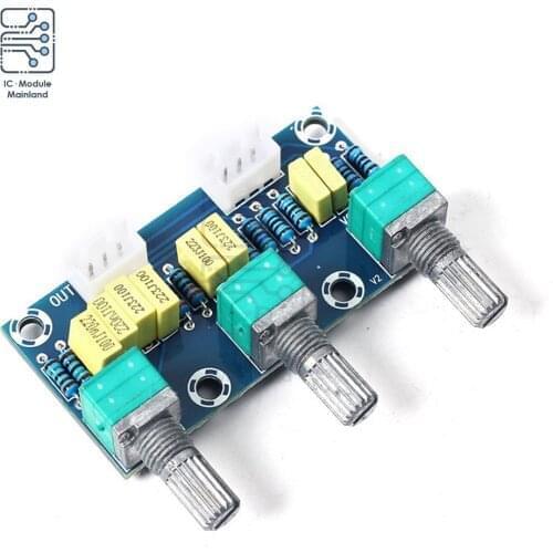 XH-M802 Passive Tone Board Amplifier Module Preamp Low High Sound Volume Control Adjustment Electonic PCB