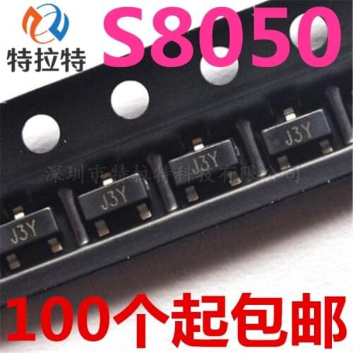 100Pcs/Lot S8050 Triode SOT-23 J3y PN