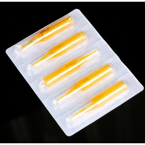 50pcs 5rt Yellow Tatoo Tip Disposable Tattoos Tube Nozzle Transparent Round Tips For Tattoo Accessories Direct Selling Sale