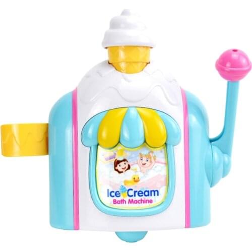 Ice Creams Maker Bubble Machine Bath Toys Fun Foam Bathtub Toy Gift Bath Toys for Children Bathing Water Bubble Machine