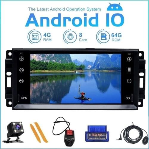 Car Player Monitor For Jeep/Wrangler/Patriot/compass Wrangler Grand Cherokee 2008-2011 GPS Navigation Multimedia DVR 2GB+16GB