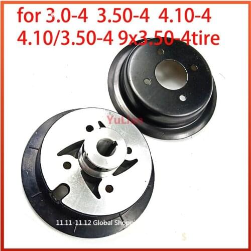 For 3.00-4 3.50-4 4.10-4 4.10/3.50-4 9x3.50-4 tire tyre 4 inch aluminum alloy wheel rim Keyway hub 17mm or 19mm Inner hole