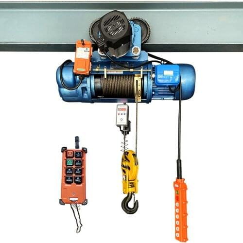 Electric Hoist Winch Load Capacity 800W Remote Control Cable Lifting Crane