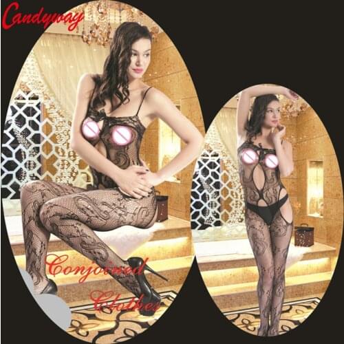 Fishnet Intimates Sleepwear Nightwear Sex Products Sexy lingerie Costumes Chest halter Erotic lingerie sexy underwear Bodysuit