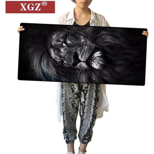 XGZ Animal Cat, Tiger, Elephant, Large Mouse Pad, Suitable for Computer Game Player Pads, Accessories, Non-slip Selvedge Csgo