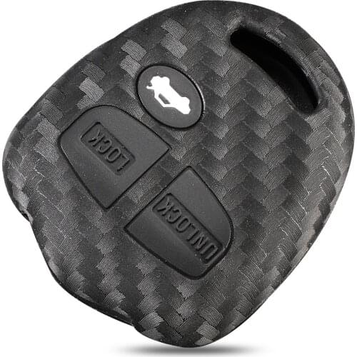 Kutery 10PCS Remote Carbon Fiber Silicone Protection Car Key Case For Mitsubishi Outlander Colt LANCER Grandis Pajero Replace