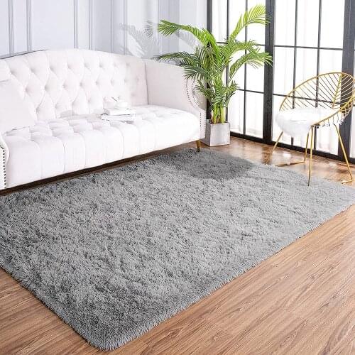 Soft Fluffy Rug Modern Shag Area Rugs for Bedroom Luxury Velvet Plush Carpet for Long Hair Decorative Home Carpet Kid Play Mats