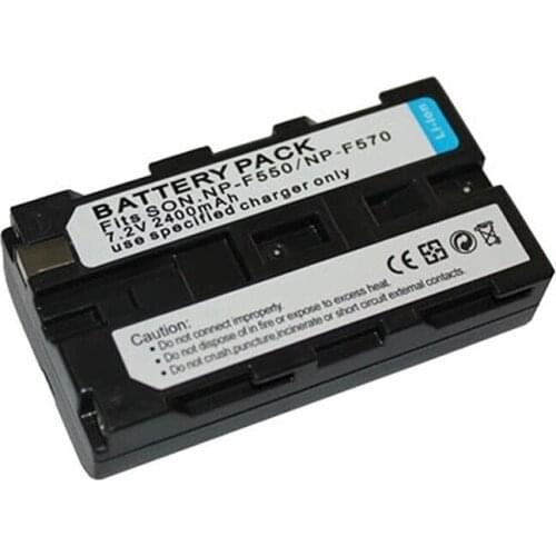 NEW 2400mAh NPF550 NP-F570 Battery Pack For NP-F550 F750 F970 F960 LED Video Photographic Lamp Rechargeable Lithium-ionBattery W