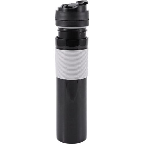 350Ml Portable French Pressed Coffee Bottle Coffee Tea Maker Coffee Filter Bottle Hand Pressure Coffee Machine For Car Office