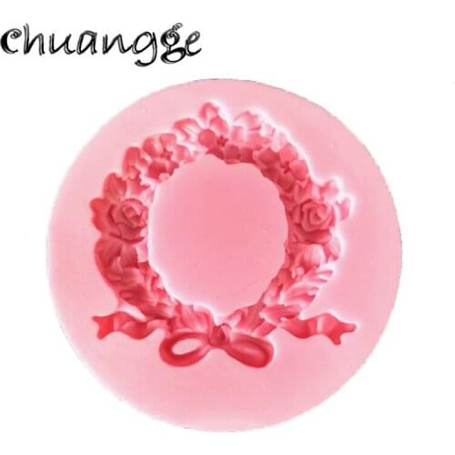 CHUANGGE Silicone Candle Molds Candle Making Supplies Flower Ring Baking Mold DIY Home Decoration DIY Gifts
