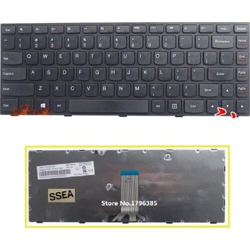 SSEA New US Black Keyboard For Lenovo Z41-70 B41-70 laptop