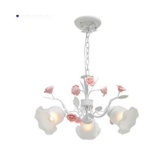 Rustic flowers and plants Fashion brief ogilvy pendant light lamp iron lamp bedroom lamp restaurant lamp