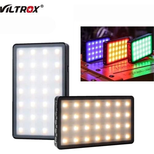 Viltrox RB08 RB08P RGB 2500K-8500K Mini Video LED Light Fill Light Built-in Battery for Phone Camera Shooting Studio