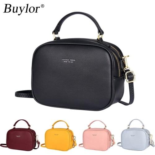 Buylor Women Handbags 2020 New PU Leather Shoulder Bag Messenger Girls Large Capacity Crossbody Bag Fashion Female Hand Bags