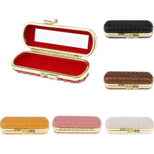 Womens Lipstick Case, Lipstick Case, Lipstick Box with Mirror And