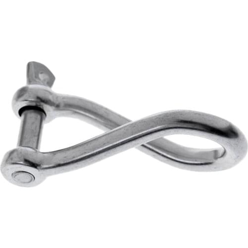 0.3" Boat Twisted Anchor Shackle - Marine 316 Stainless Steel