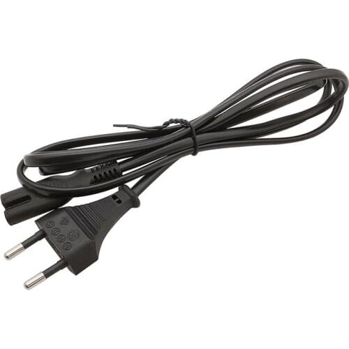 1Pcs1.5M EU Plug Universal Laptop Charger Plug Power Adapter Cord Cable for PC 2 Prong Style EU Notebook AC Power Cord