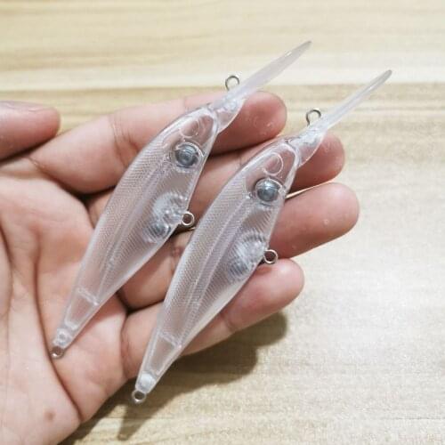 10pcs 8.8g 10.5cm Blank Crankbait Vib Minnow wobbler Unpainted Hard Bait Fishing Lure Bodies Tackle Hard Fishing Lures