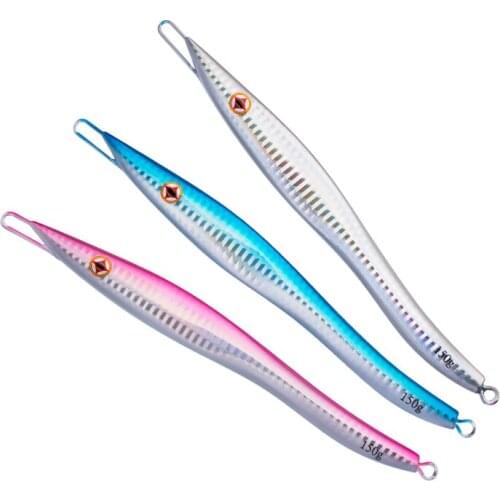 150g 250g Metal Fishing Bait Speed Jigging Lure Glow Casting Metal Bait Artificial Snake Metal Fishing Lure