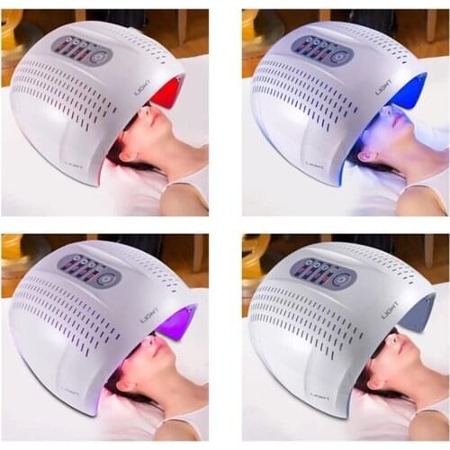 2021 Portable Professional LED 4 Color Light Facial Mask Photon PDT Light Lamp Skin Rejuvenation Acne Face Beauty Machine