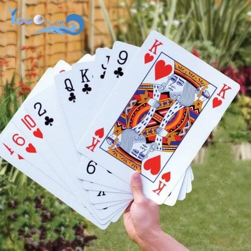 54pcs/set Extra Large Oversized Playing Cards Pokers 2/4/6/9 Times Party Magic Tool Video Props Table Games Holiday gift card
