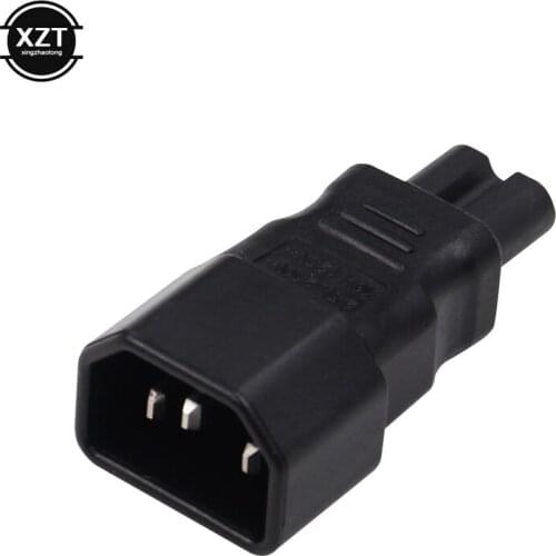 1PCS AC adapter convert IEC C14 to C7 power adapter C14/C7 IEC C7 to C14 plug adapter IEC 3Pin Female to 2Pin Male NEWEST