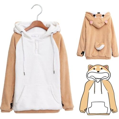 Anime Lovely Muco Top Girls Hoodies Warm Long Sleeve Winter Hoodie Sweatshirt Boys Cute Muco Hoodies Pullover Cosplay Costumes
