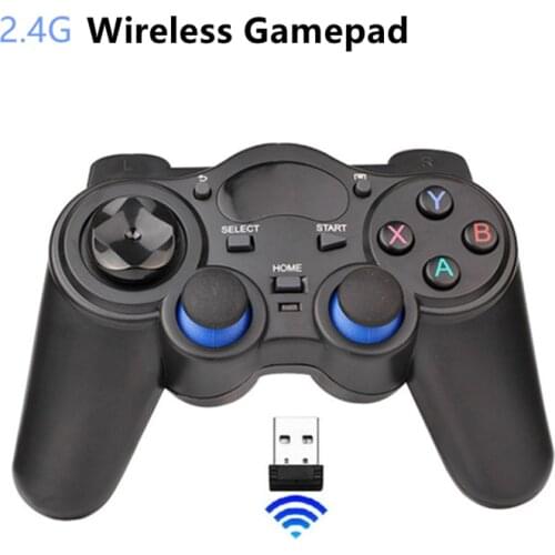 2.4G Wireless Game Controller Joystick Gamepad With Micro USB OTG Converter Adapter For Android TV Box For PC PS3