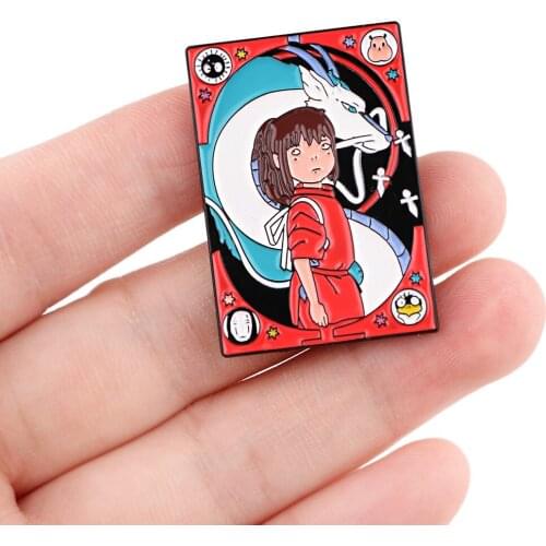 DZ2359 Japanese Anime Manga Tarot Dragon Cute Enamel Pin Brooches on clothes Backpack Collar Hat Badge Lapel Pin Jewelry Gifts