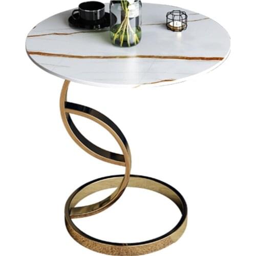 Tea table modern simple light luxury rock slab side a few living room sofa small round a few balcony corner a few small tables