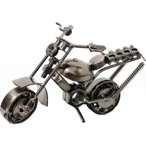 Home décor Vintage Motorcycle Decoration Crafts Handmade Collectible Crafts Retro Classic Motorcycle Unique Metal Art Decor