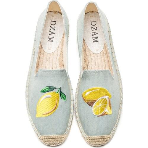 Espadrille Flat Shoes Fashion Thick-soled Fisherman Shoes Women Lazy Breathable Canvas Comfortable Womens Zapatillas De Mujer