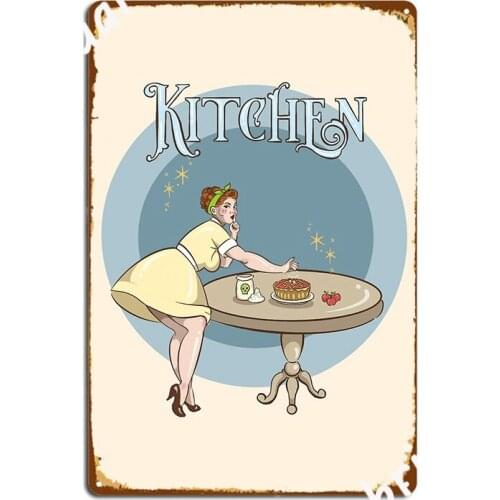 Kitchen Sign Poster Metal Plaque Plaques Cinema Living Room Pub Garage Retro Tin Sign Poster
