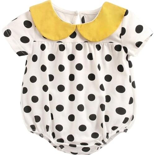 Summer Newborn Baby Clothes Coat Baby Girl Clothes Outfits Polka Dot Baby Girls Rompers Kids Costume For Girls Infant Jumpsuit