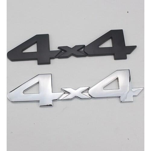 1 Pcs 3D Metal 4X4 Logo Sticker Car Emblem Badge Decal For Jeep Car Logo Emblem Badge Sticker 15cmx3.8cm