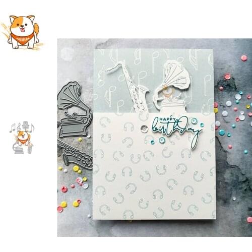 Music Series Metal Cutting Dies Mold Knife Scrapbooking Stencil DIY Embossing Craft Die Cuts Card Making New Dies For 2020