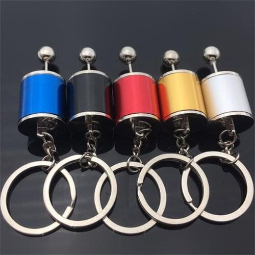 Mini keychain Turbocharger Keychain Car-styling keyring Gear Knob Shift Gearbox Stick Car Keyring Car Metal Pendant keychain