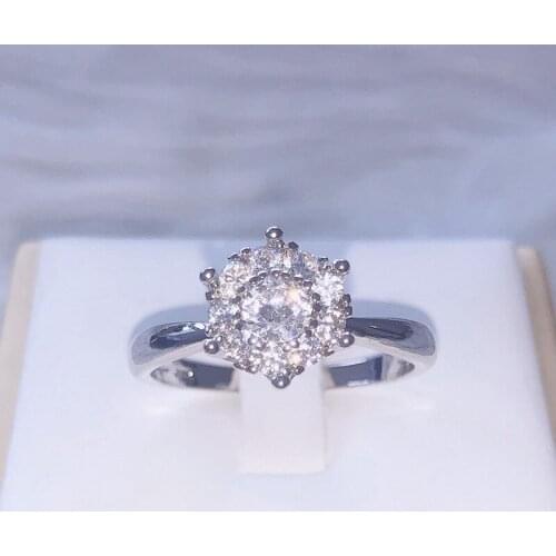 Fashion Classic Personality Zircon Ring Elegant Simple Ladies Manufacturers Wholesale