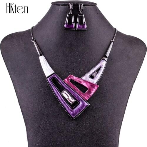 MS1504754 Fashion Jewelry Sets High Quality Necklace Sets For Women Jewelry Multicolored Crystal Resin Unique Design Party Gift