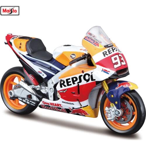 Maisto 1:18 Honda 2018 Champion 93 Team Racing Silvardo original authorized simulation alloy motorcycle model toy car Collecting