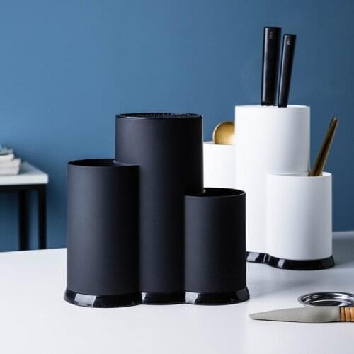 Knife Stand Holder Drain Kitchen Knife Storage Container Cutlery Organizer Kitchen Knives Holder Utensils Organizer