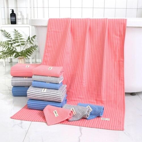 Three-piece household square towel, towel and bath towel, soft, absorbent, non-linting, 100% cotton bath towel set, terry gauze
